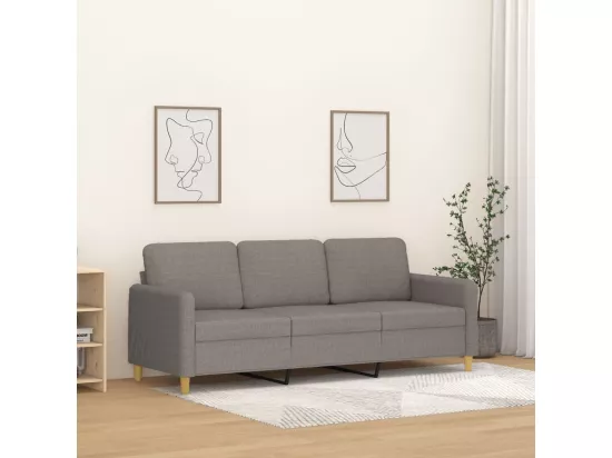 Canapé à 3 places Taupe 180 cm Tissu
