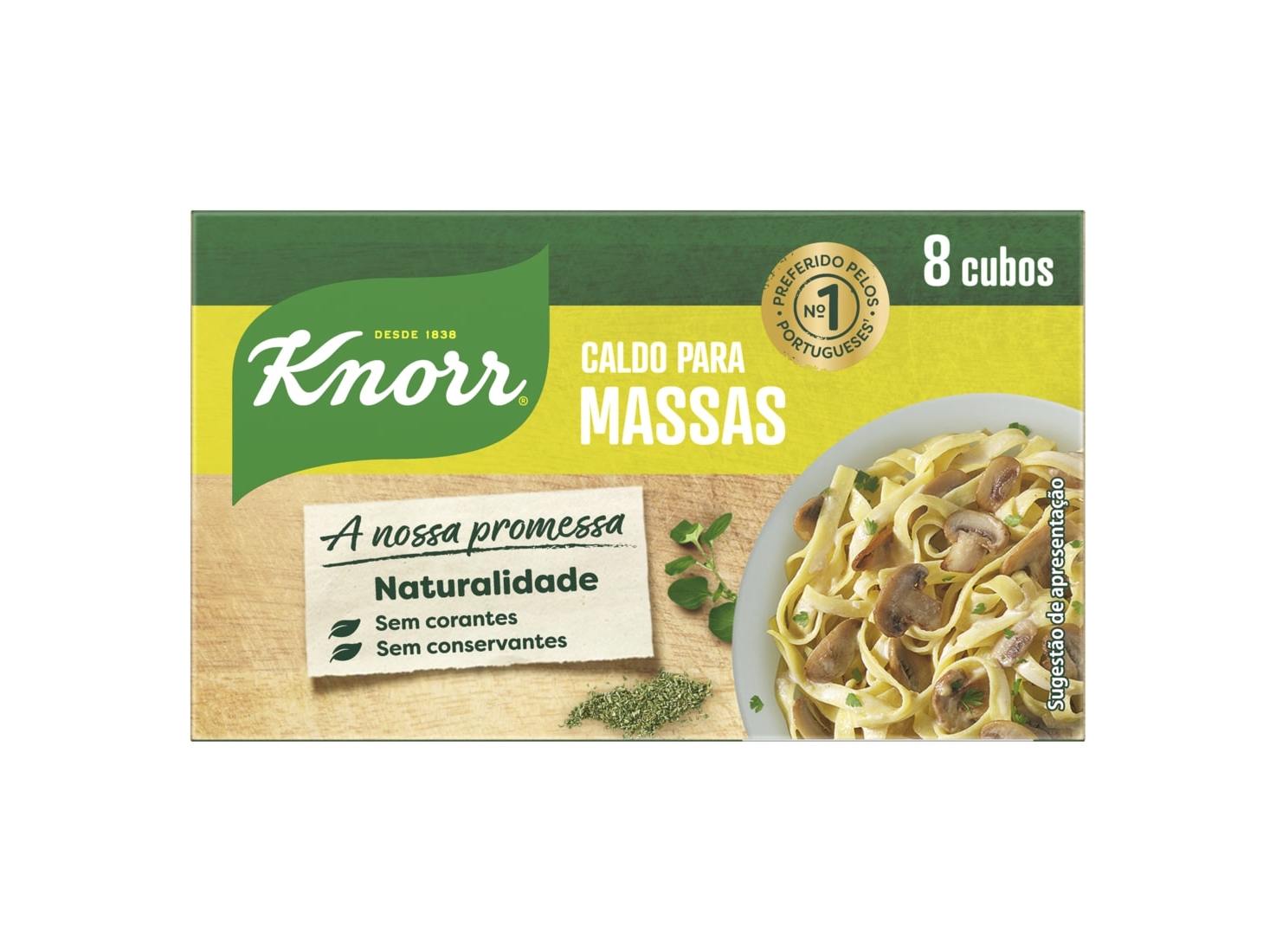 CALDO KNORR PARA MASSAS 8 CUBOS 80G