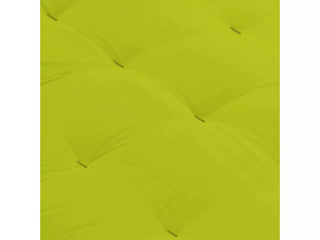 Matelas futon vert pistache coeur en latex 90x190