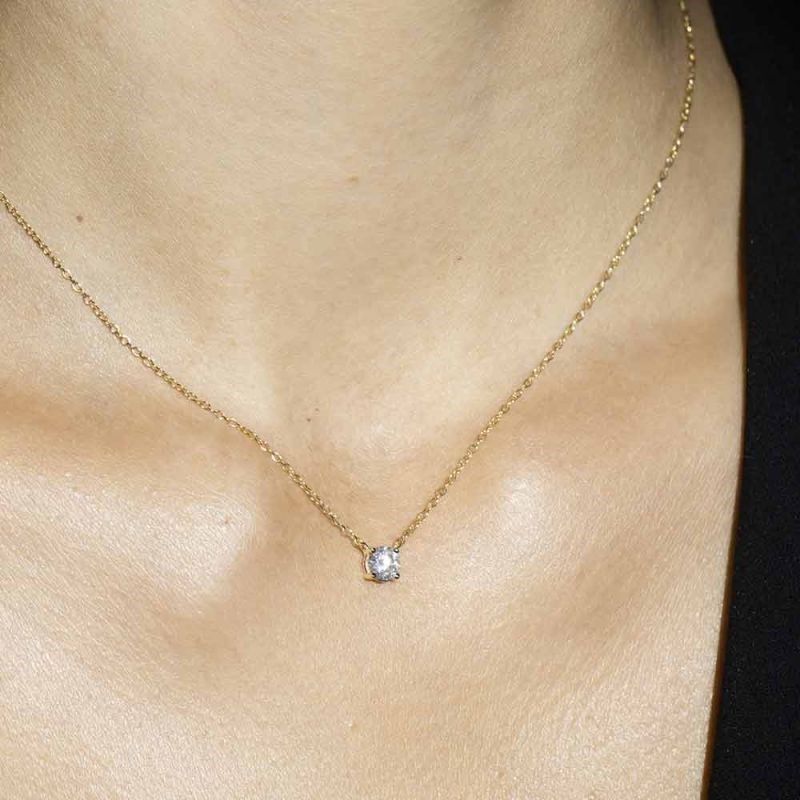 Collier Or Jaune et Diamant