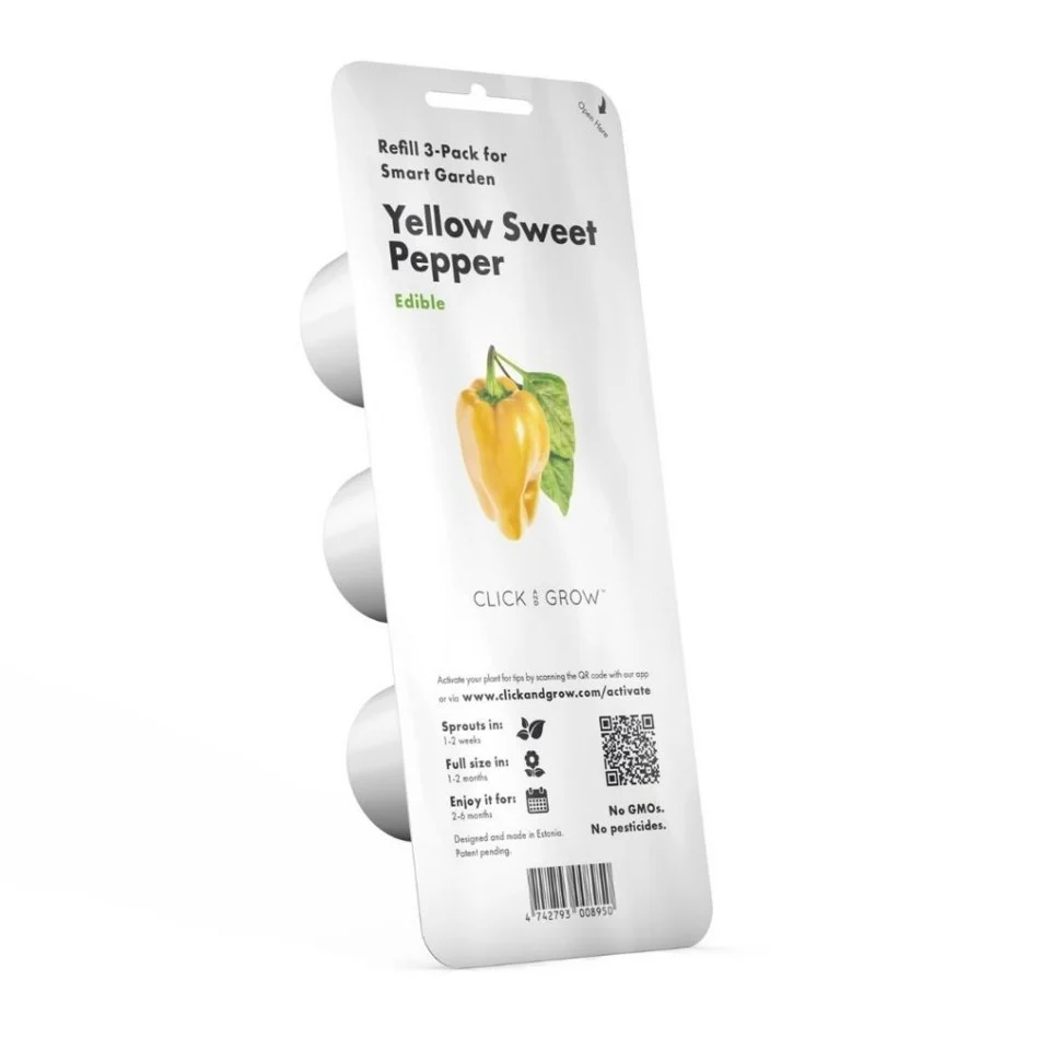 Click and Grow -Smart Garden Refill 3-pack - Yellow Sweet Peppers (SGR53X3)