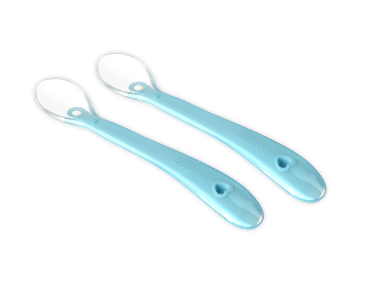 Kidsme - Silicone spoon -Aquamarine 2-pack