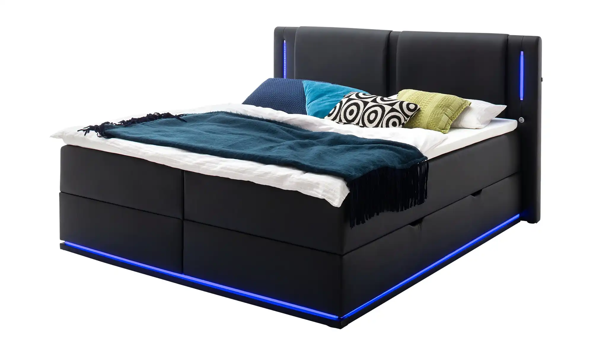 Boxspringbett mit LED-Beleuchtung Brighton