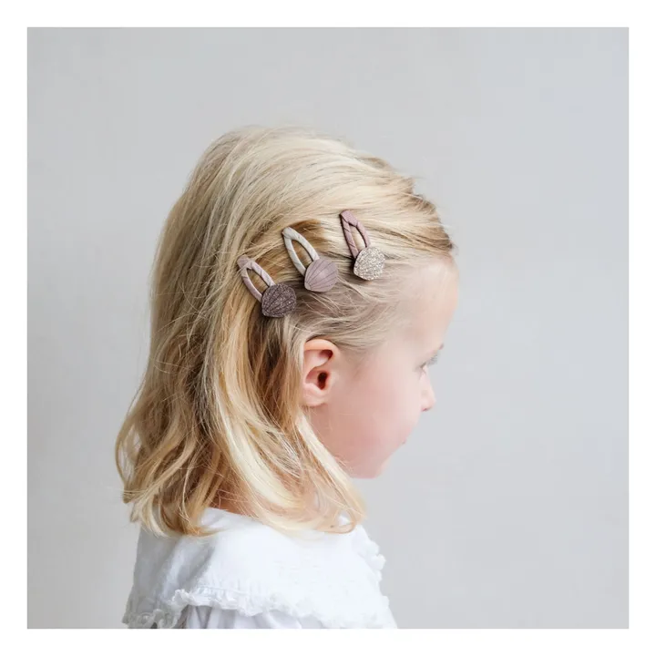 Mimi & Lula Lot 5 Mini Barrettes Shell | Rose