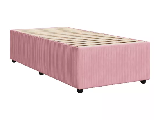 Sommier à lattes de lit avec matelas Rose 90x190 cm Velours