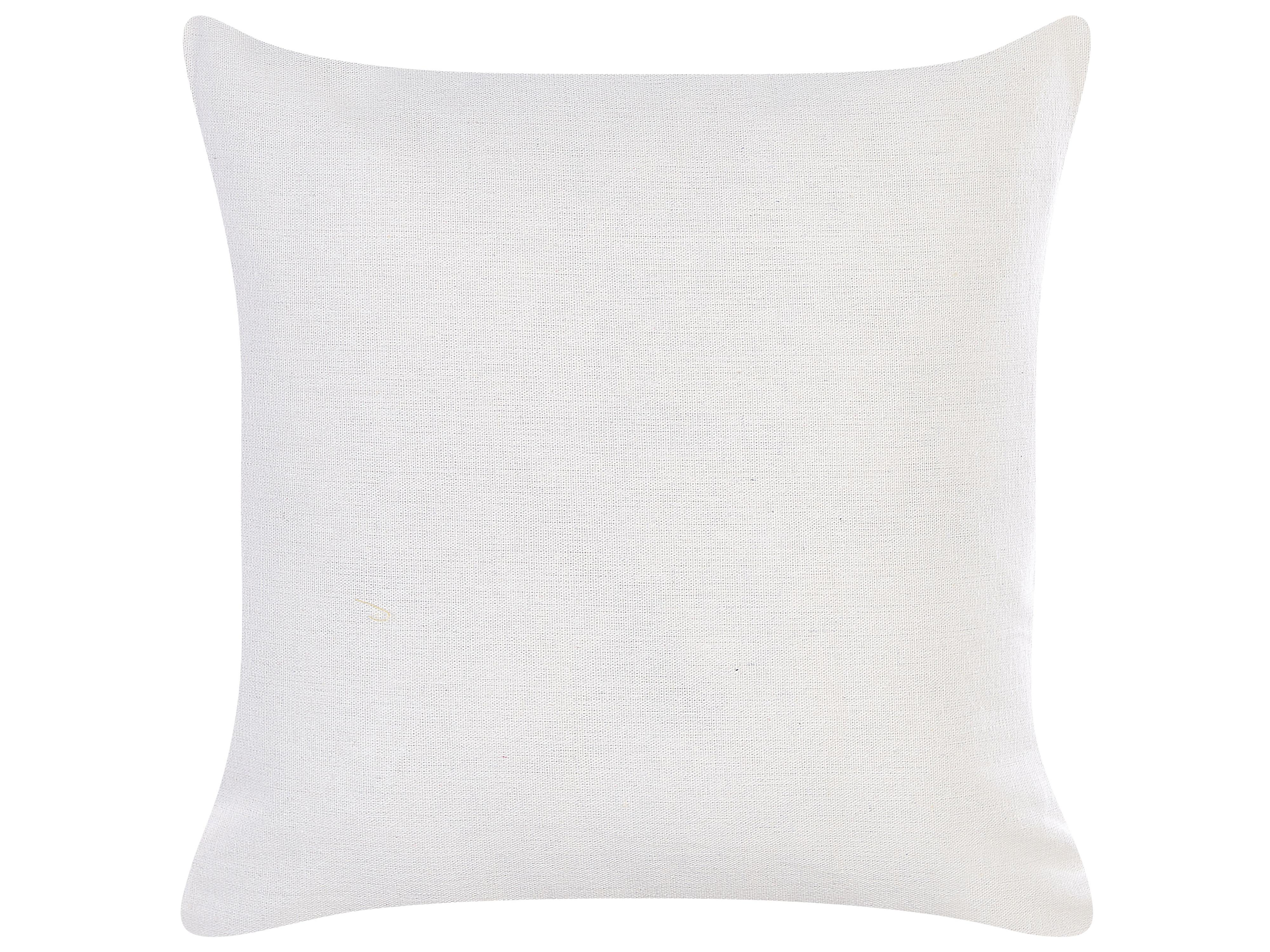 Set van 2 sierkussens ANEMONES Fluweel 45 x 45 cm Pastelroze bloempatroon