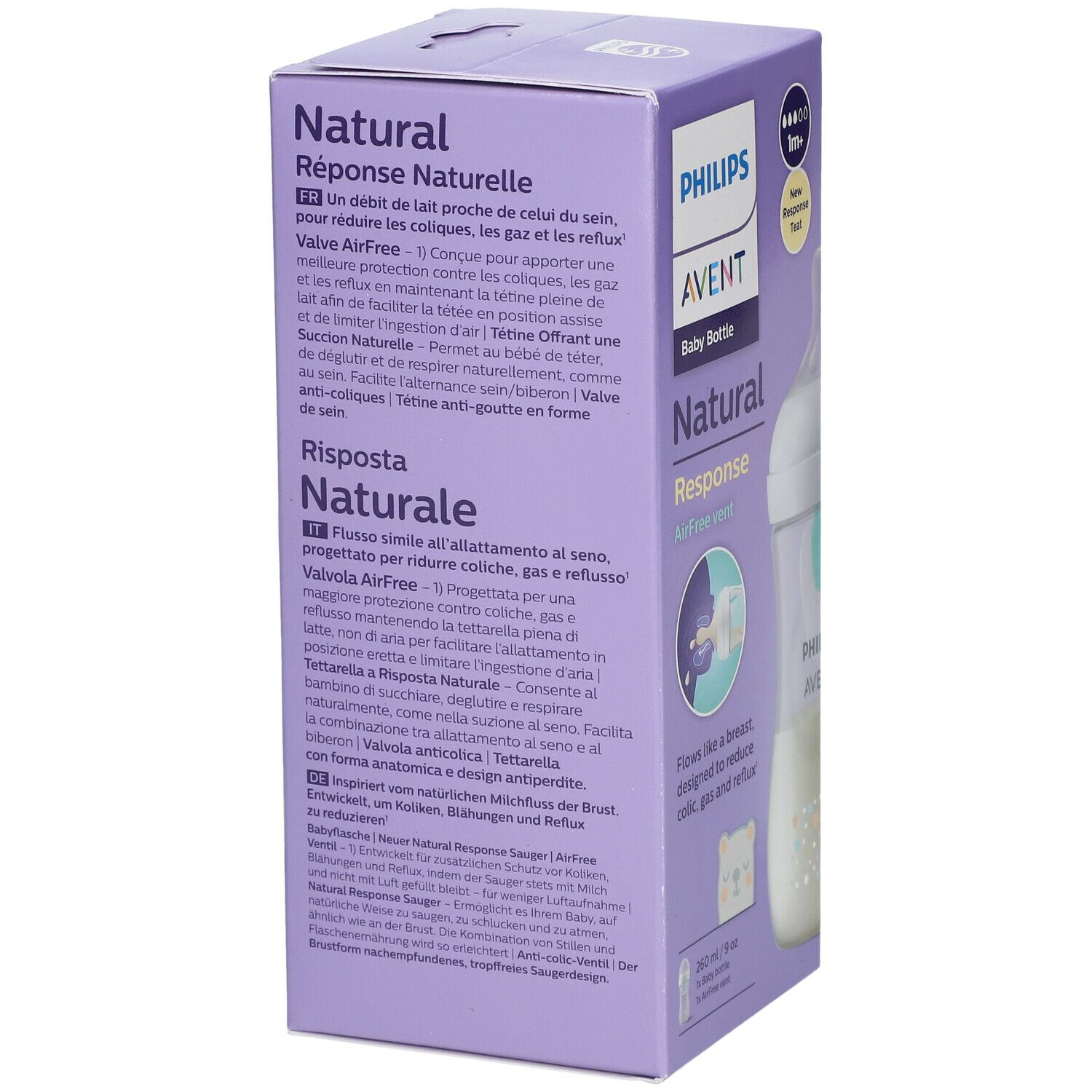 PHILIPS Avent Natural Response Biberon Ventil AirFree 260 ml SCY673/82