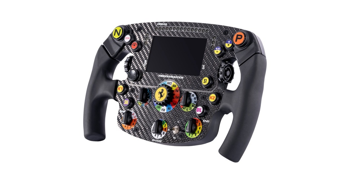 ThrustmasterT598-P Direct Axial Drive Force Feedback Wheel + Quick Release Adapter voor de T818 Direct Drive-Voet + Formula Wheel add-on Ferrari SF1000 Edition simulatorset  (Zwart, PS5, PS4 & PC met 2 pedalen)