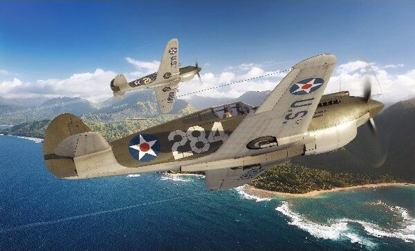 Airfix - Curtiss P-40B Warhawk Fly Byggesæt - 1:72 - A01003B