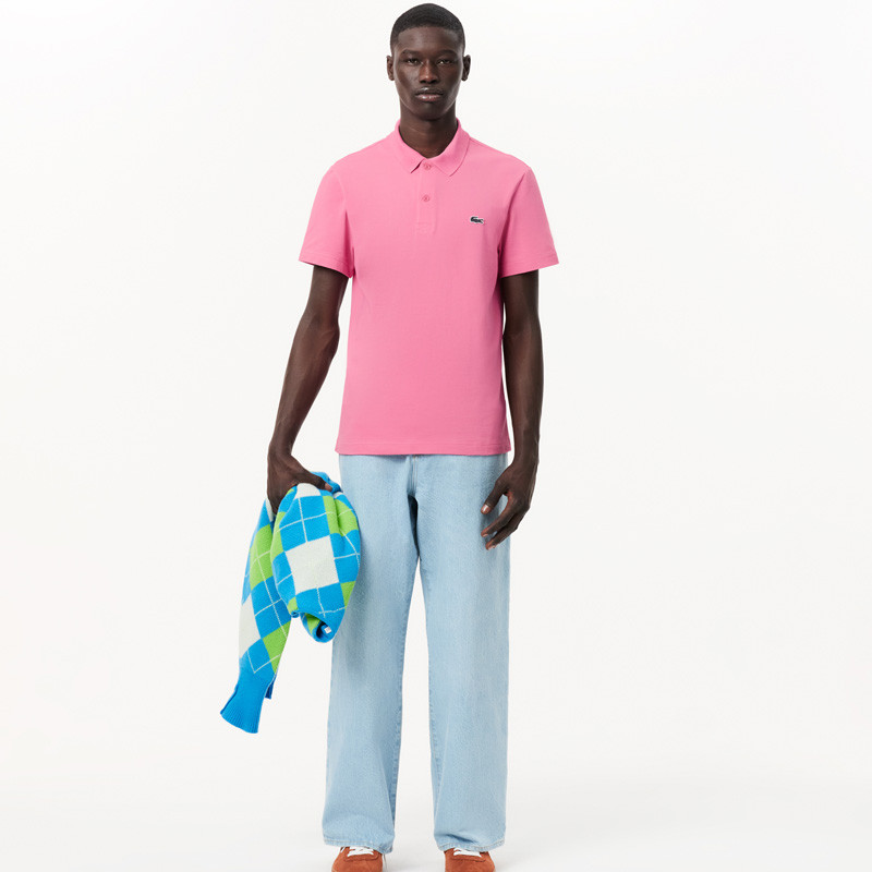 Polo Lacoste Regular Coton rose