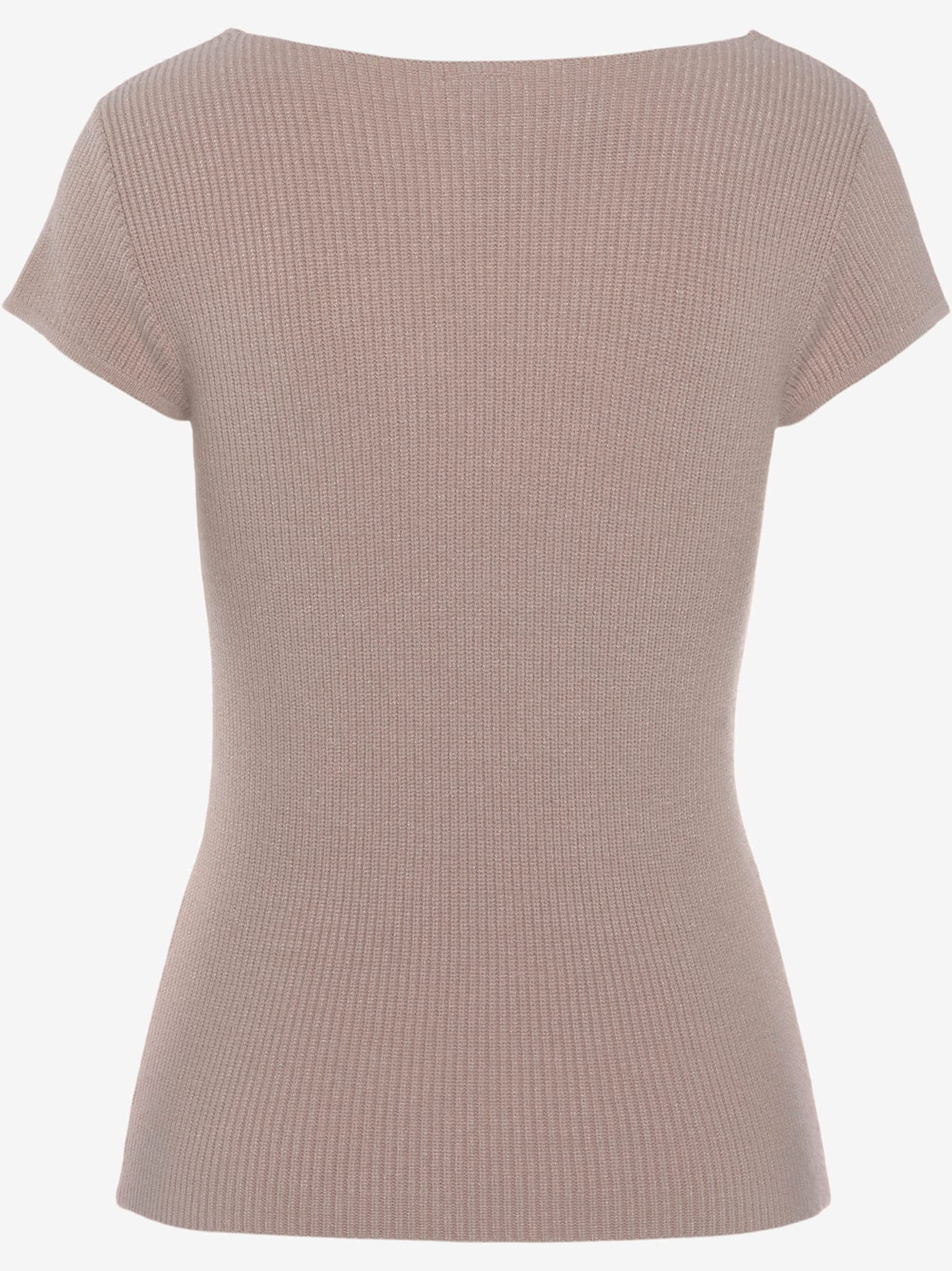Pull à manches courtes encolure en forme de cœur
