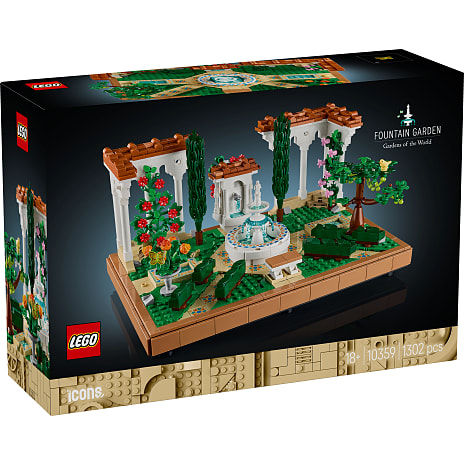 LEGO Icons byggesættet Have med springvand 10359