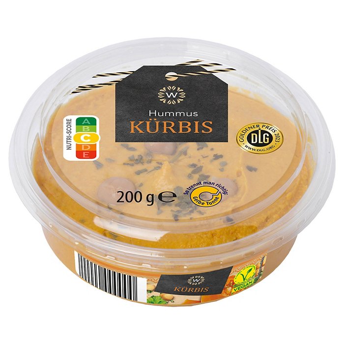 WONNEMEYER Hummus 200 g, Kürbis