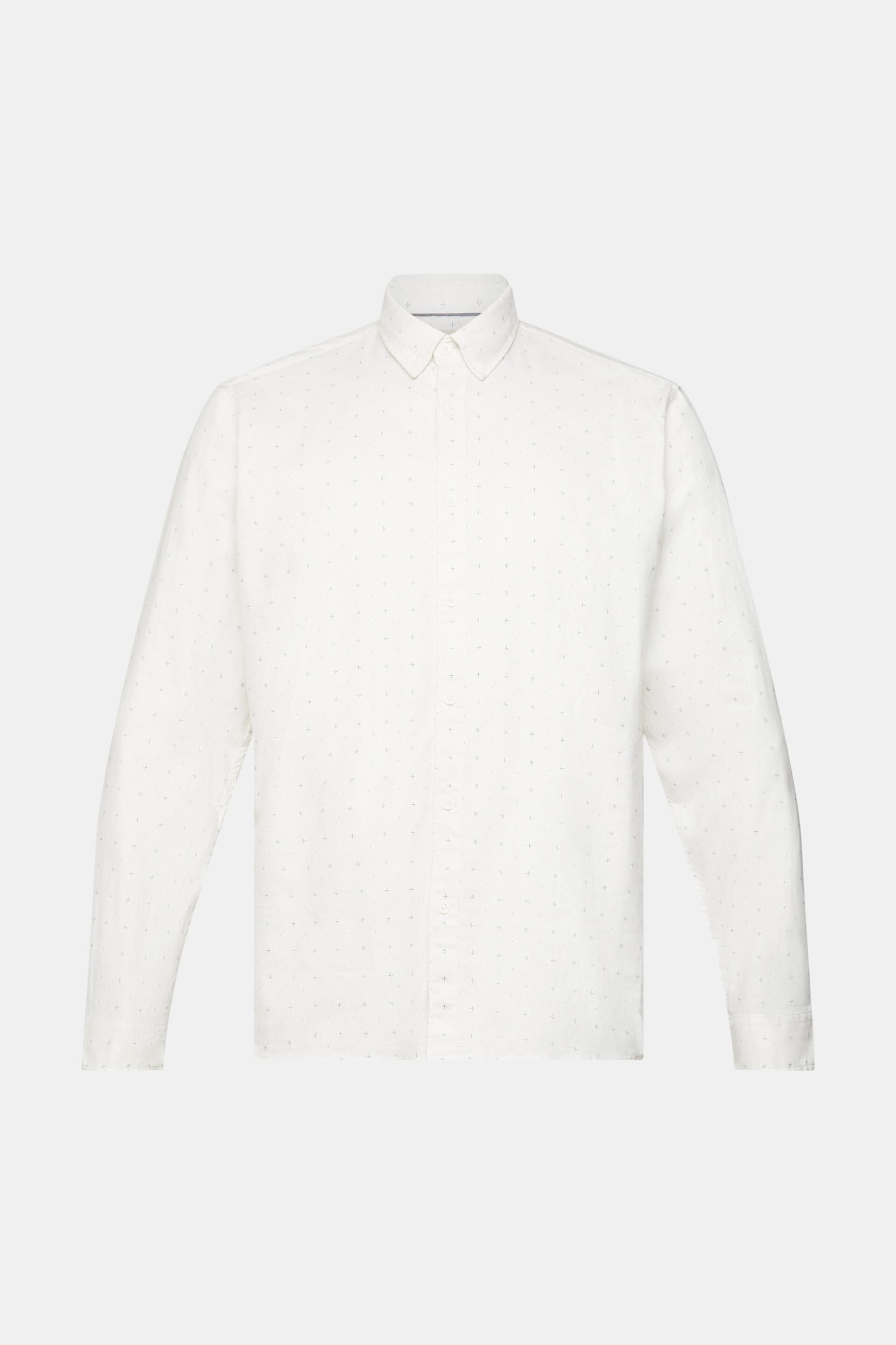 Chemise à col boutonné ornée d’un mini-imprimé