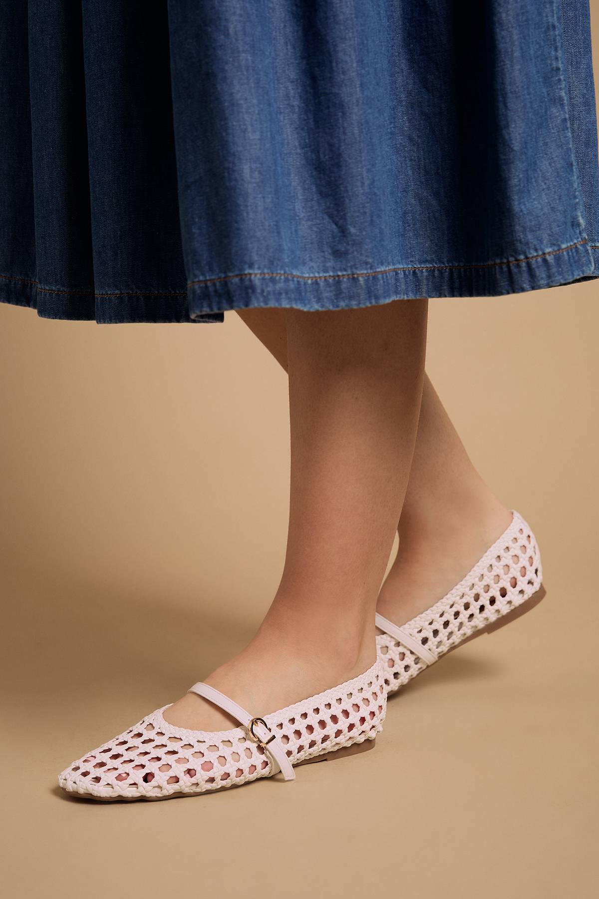 Oasis Ballerines Mary-Jane Alex en Synthétiquecuir Tressé