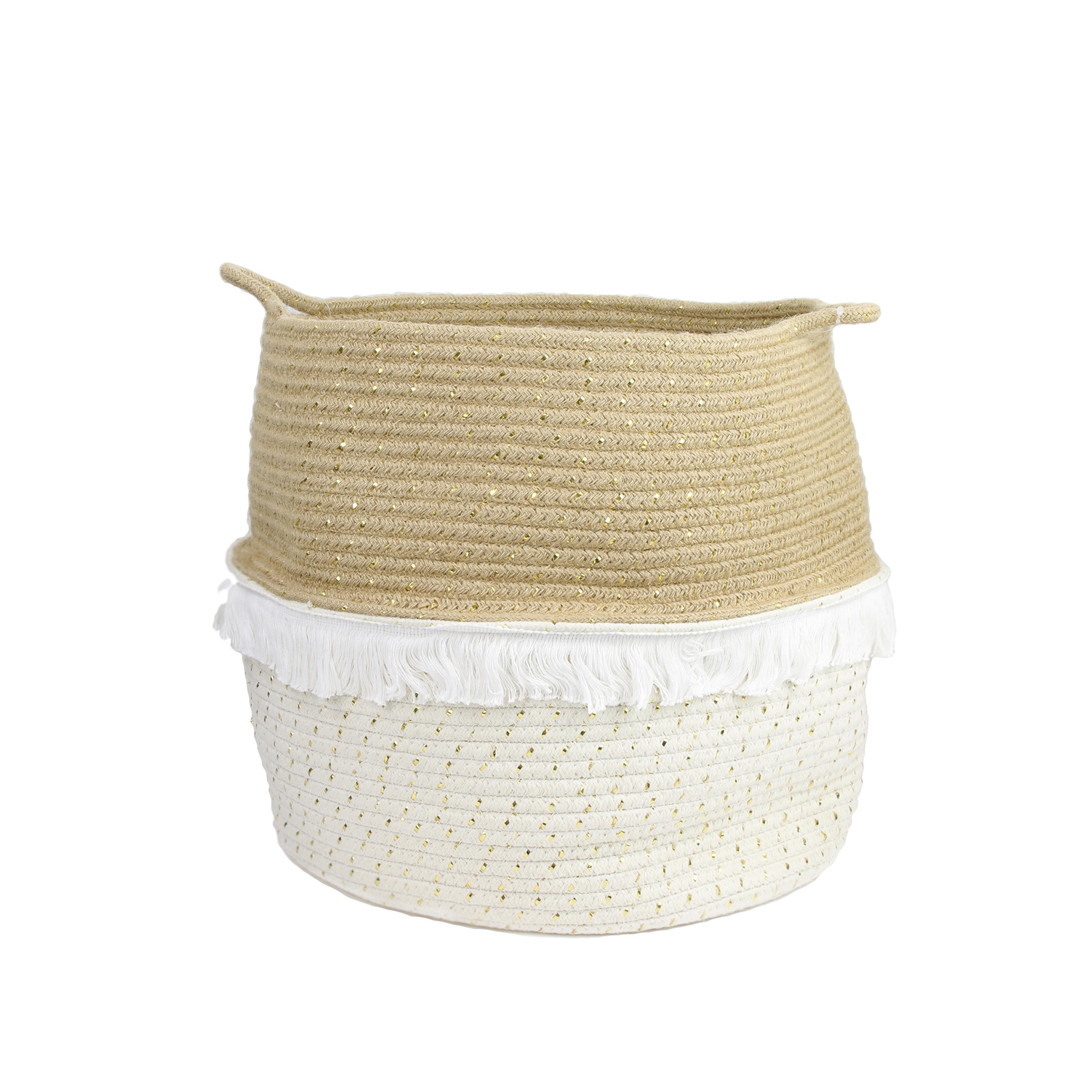 PANIER RANGEMENT A FRANGE ET FIBRE DORE L