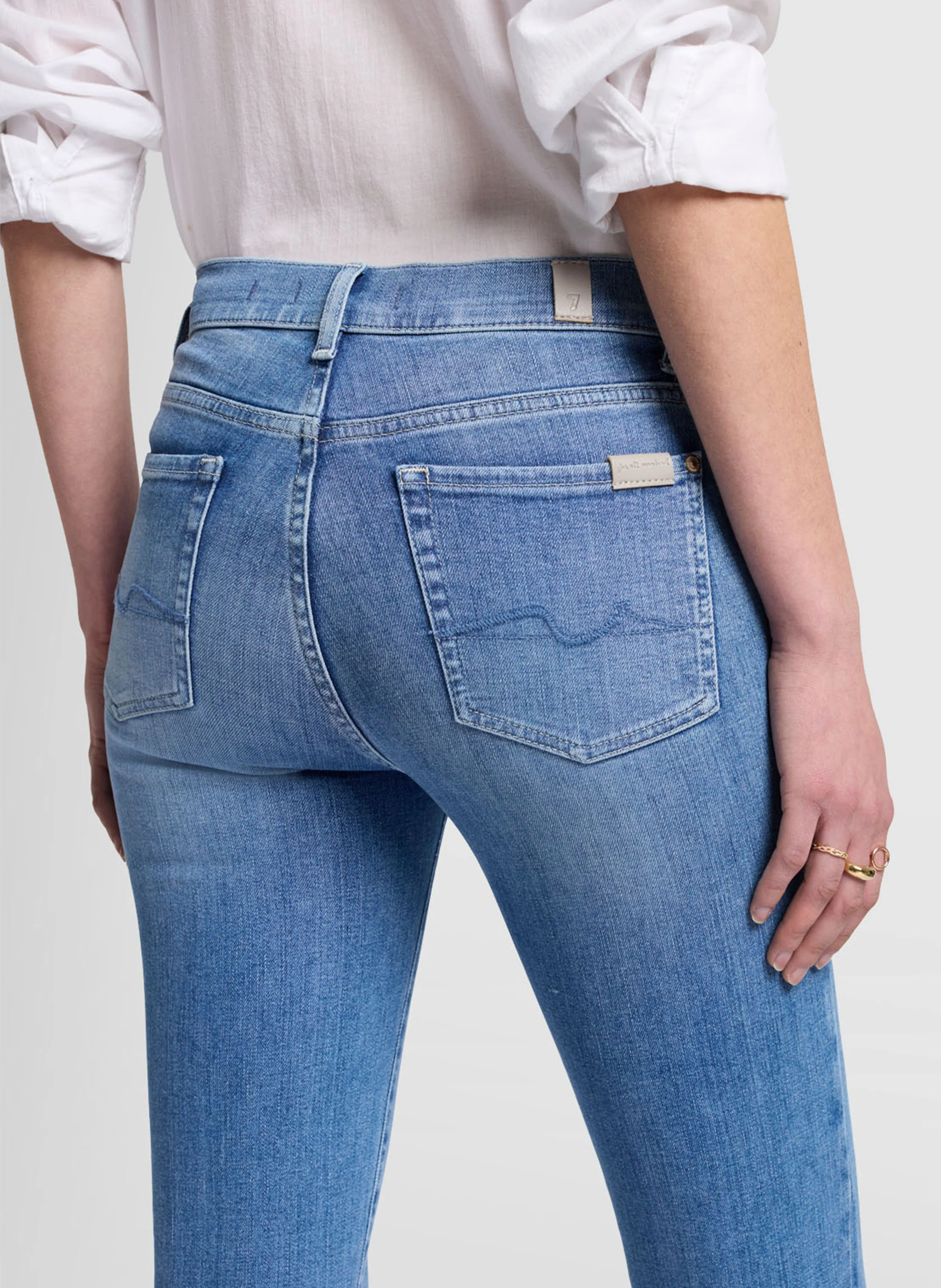 SLIM ILLUSION MARE - Jean slim bootcut en coton mélangé | Bleu