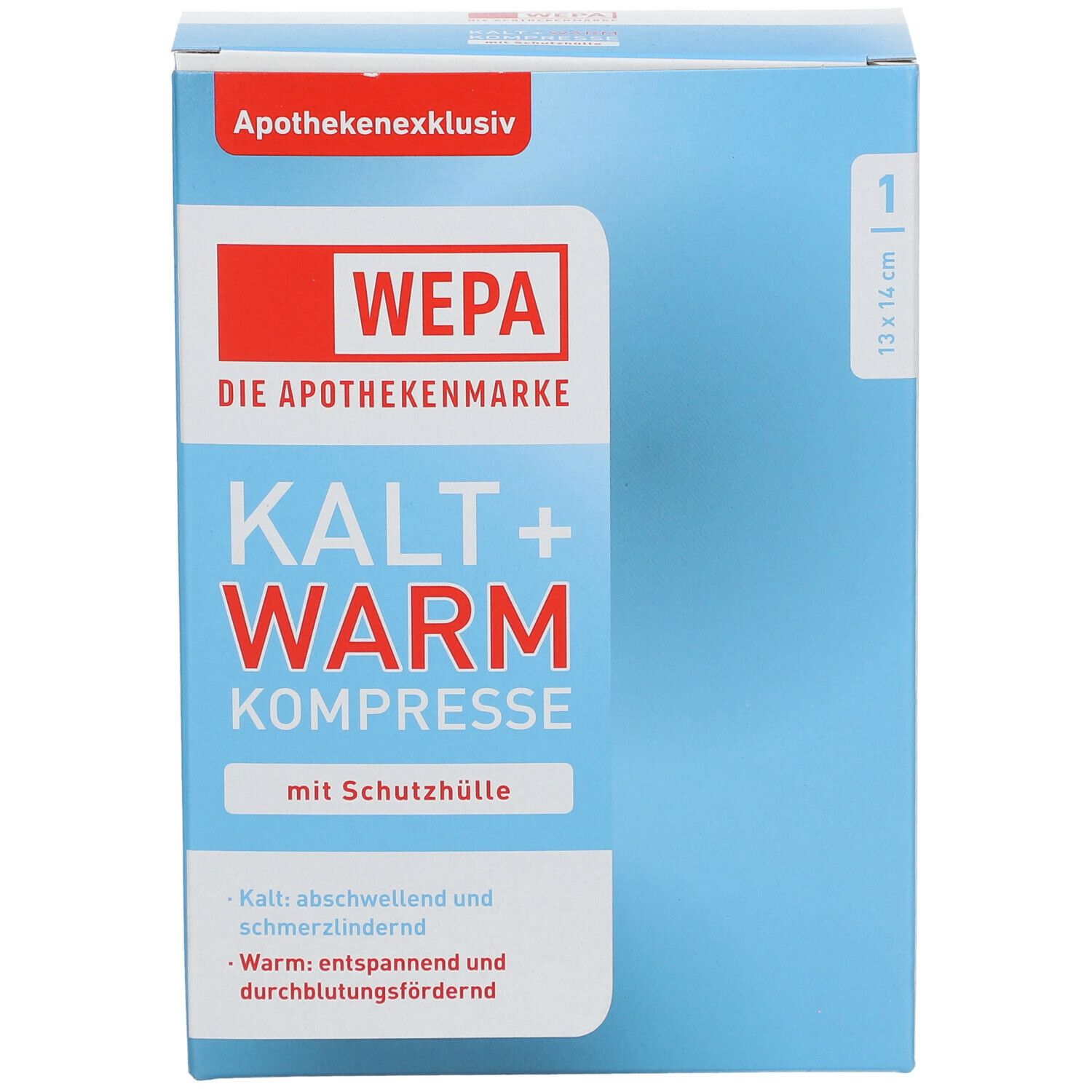 WEPA Kalt und Warm Kompresse 13 x 14 cm