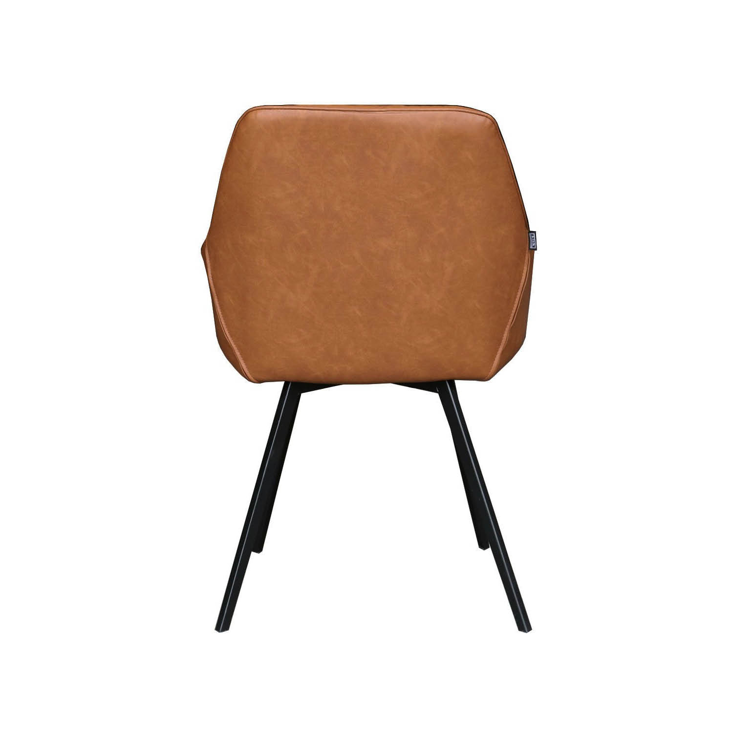 Kick eetkamerstoel Karl Cognac PU