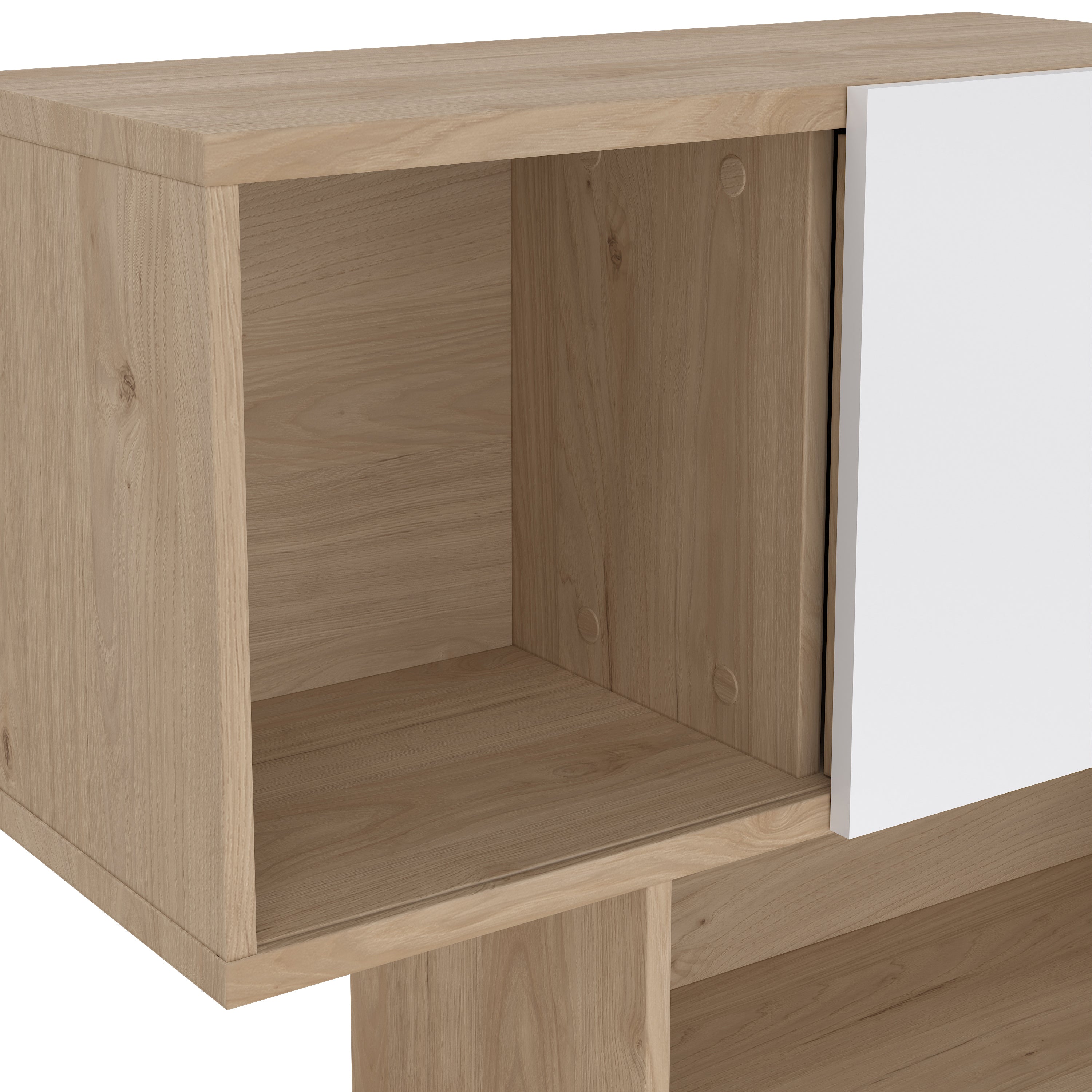 by fonQ basic Puzzle Boekenkast Asymmetrisch - Wit