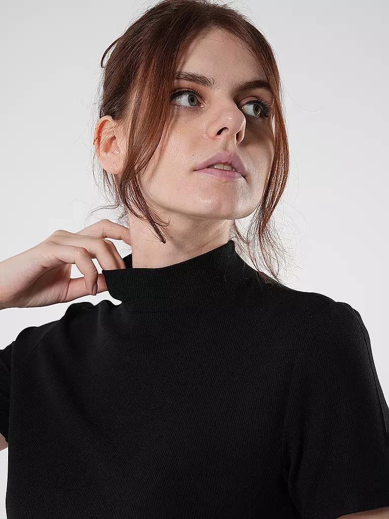 SOMEDAY Rollkragenshirt KARLUSIA schwarz