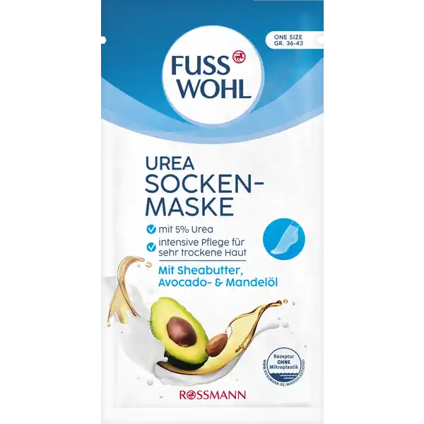Urea Fussmaske in Socken