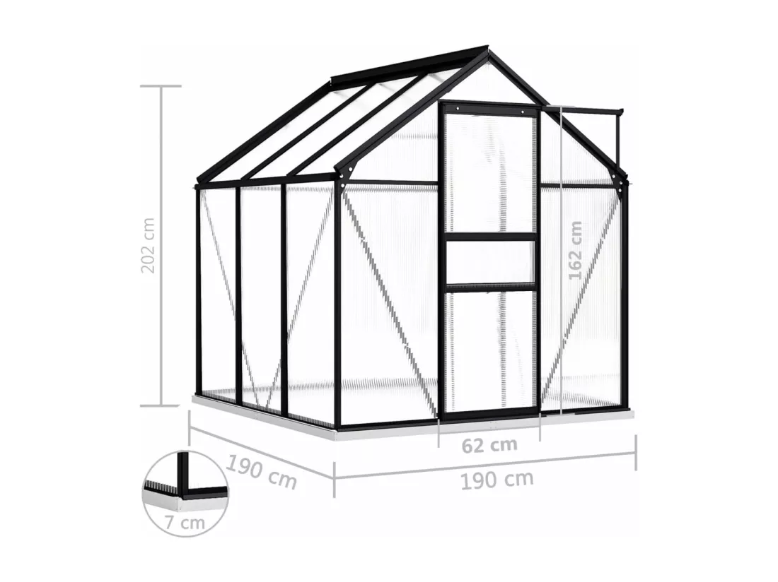 Serre tente abri plante aluminium 190 x 190 x 202 cm 02_0044509