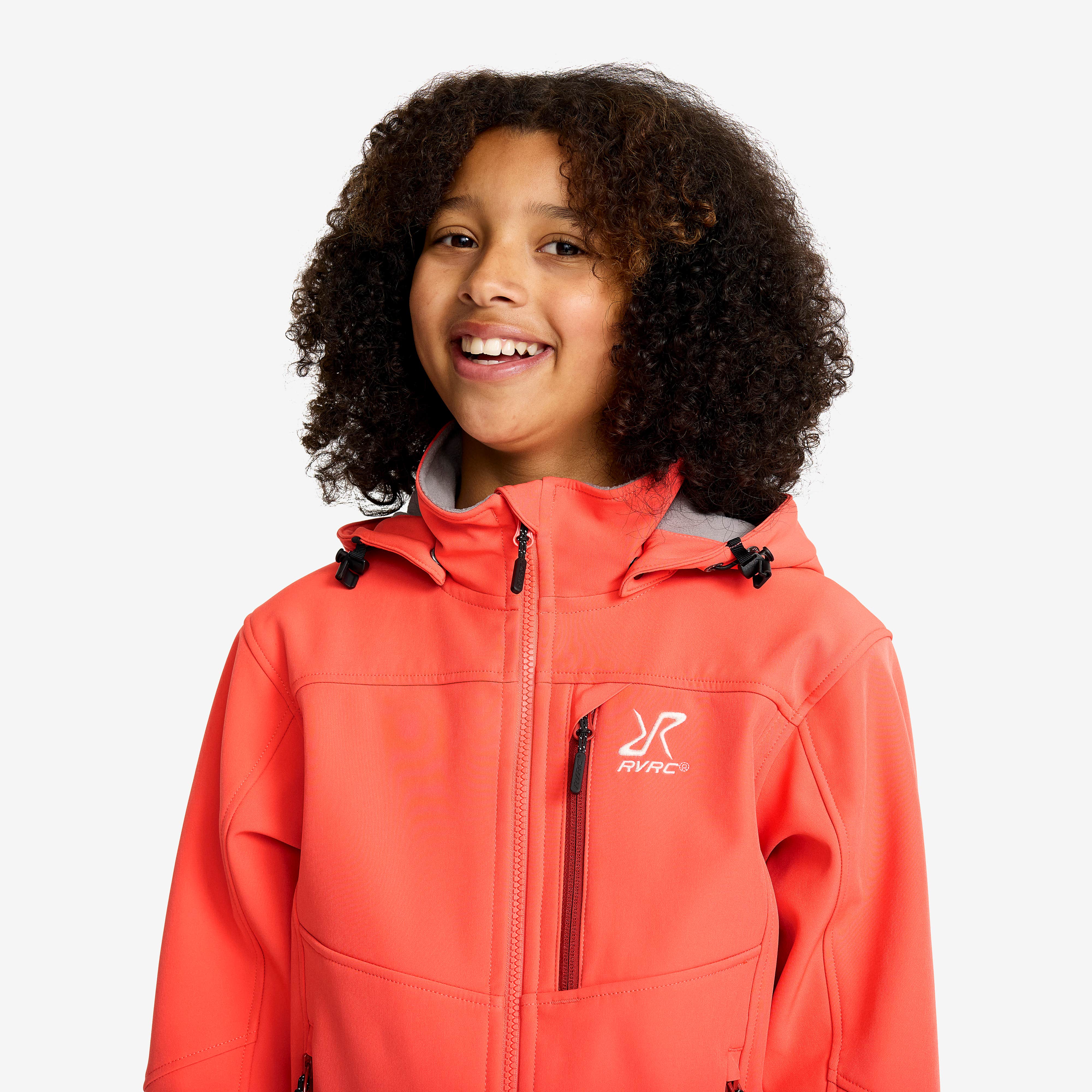 Hiball Softshell Jacket Teens Hot Coral