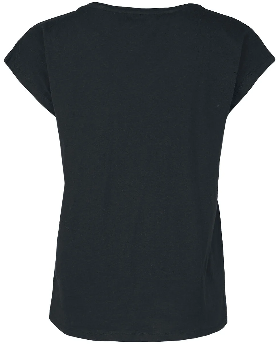 T-shirt imprimé crâne & dentelle | Black Premium by EMP T-Shirt Manches courtes