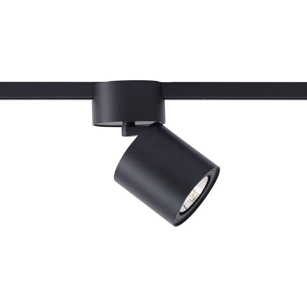 Moderne spot zwart voor railsysteem 1-fase GU10 70mm - Iconic Roto
