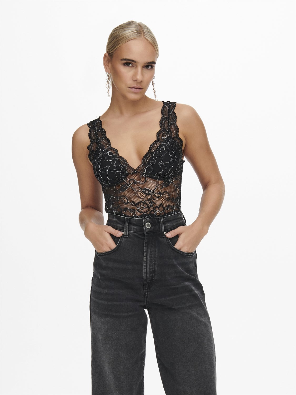 ONLCHLOE Bodystocking Black