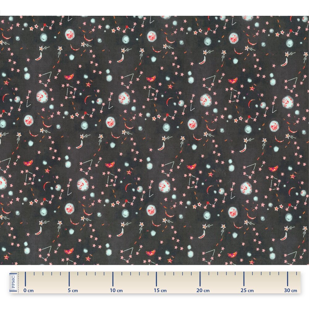 Coupon Tissu 50 Cm Constellations