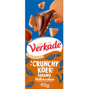 Verkade Crunchy Koek Reep Melk Karamel 90g
