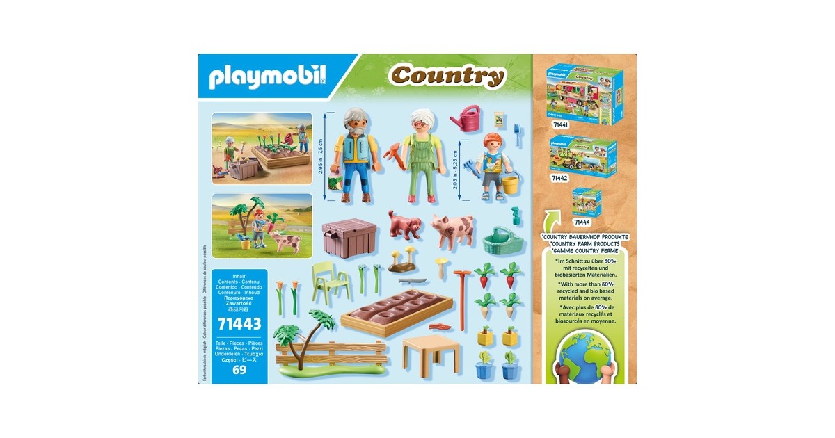 PLAYMOBILCountry - Idyllische moestuin bij de grootouders Constructiespeelgoed  (71443)