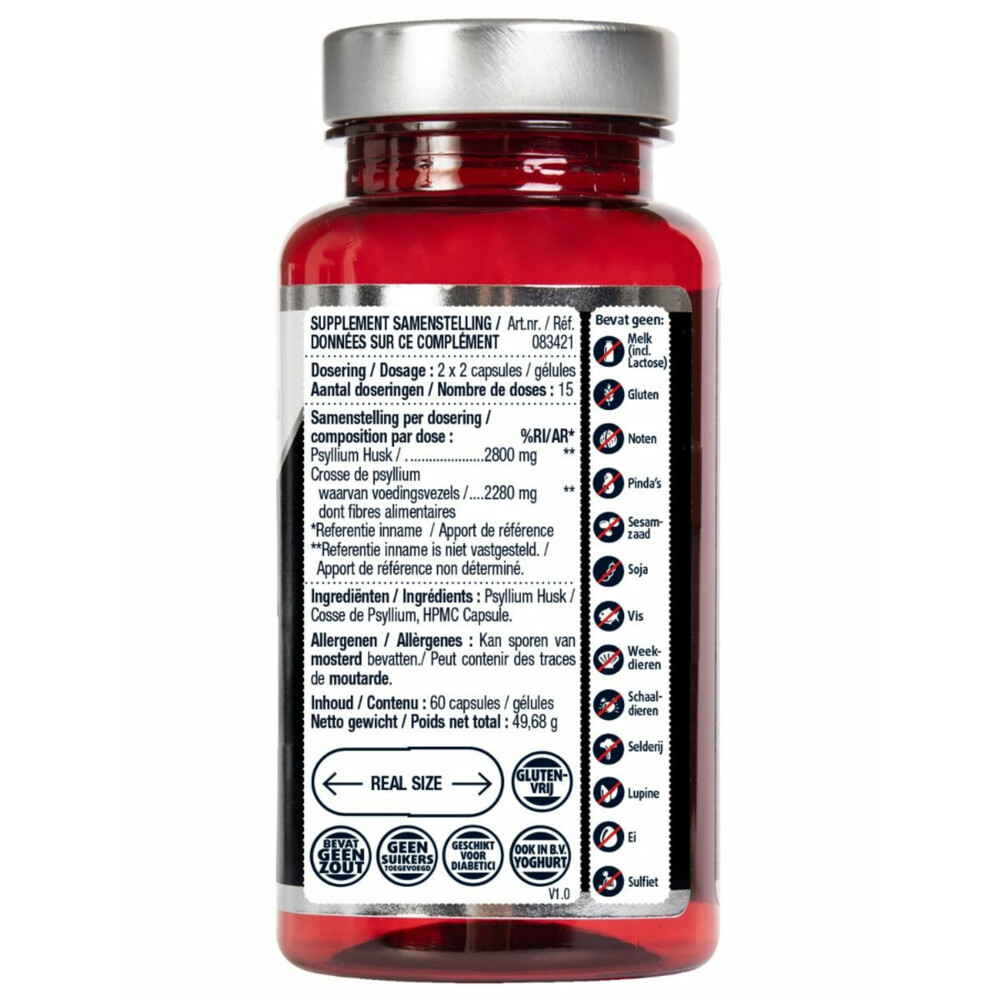 Lucovitaal Psyllium Husk Vezels 60 capsules
