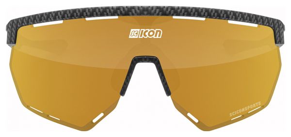 Scicon Sports Aerowing Lunettes De Soleil De Performance Sportive (Scnpp Multimireur Bronze/Compagnon De Carbone)