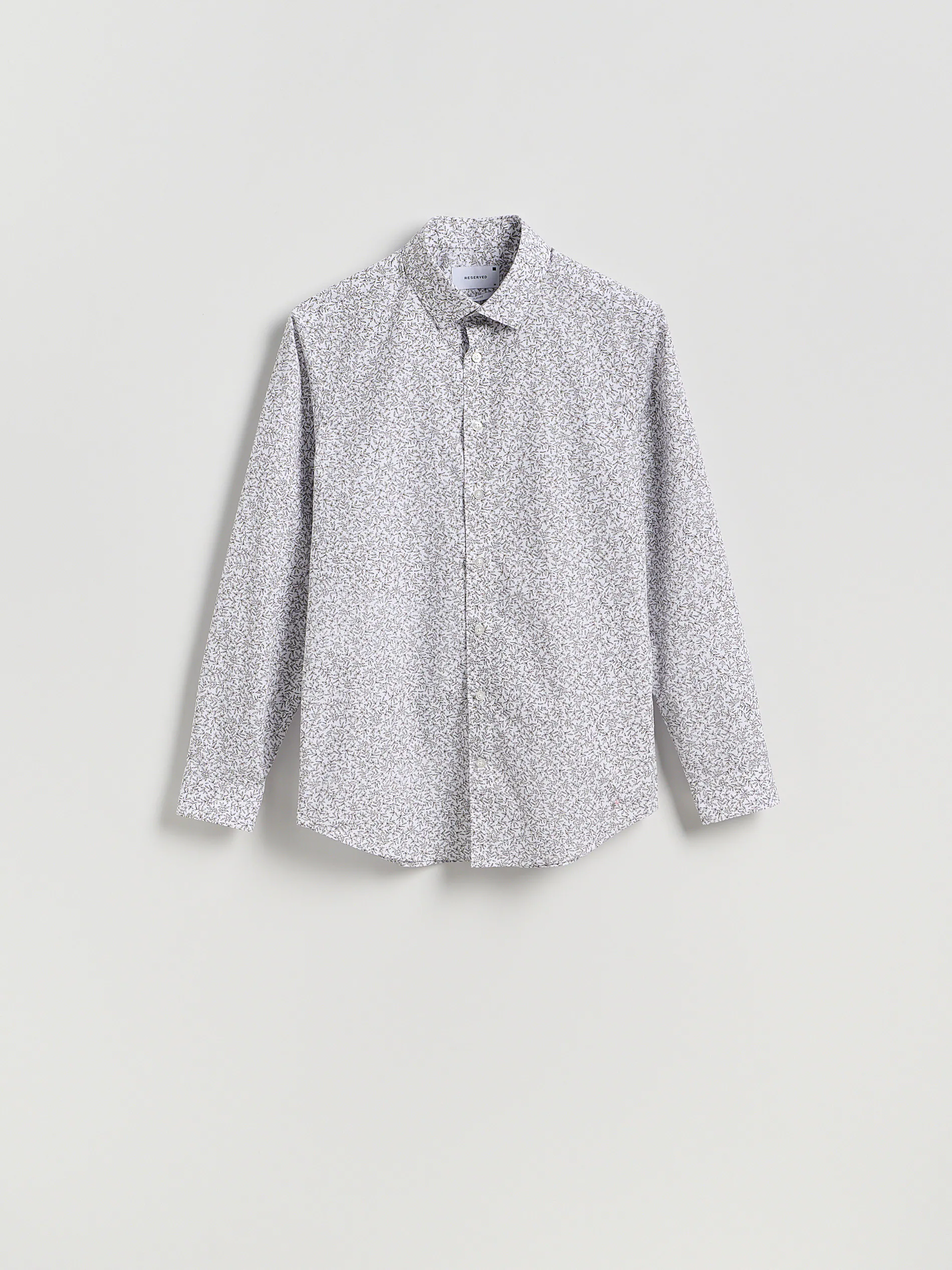 Slim fit Hemd mit Mikroprint