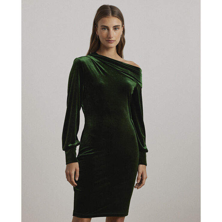 Lauren Ralph Lauren LUXE VELVET 250-LSL-DAD Emerald green velvet