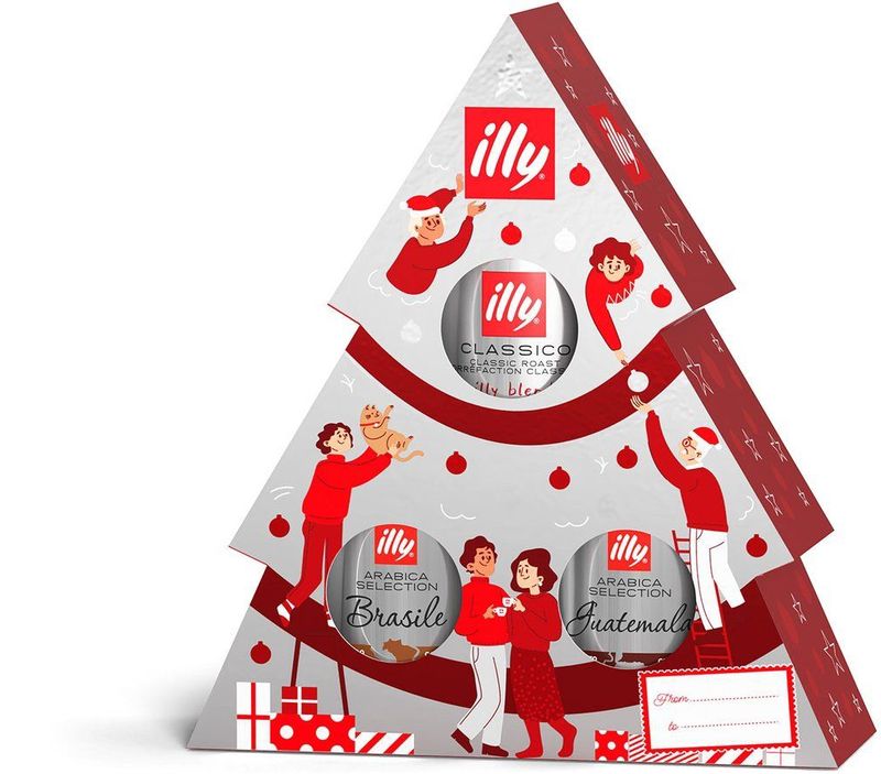 illy - kerstboom - 3 x 125gr koffie