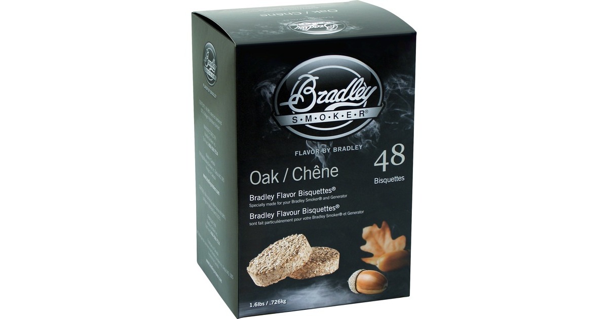 BradleyOak Wood Briketten rookhout  (48 stuks)