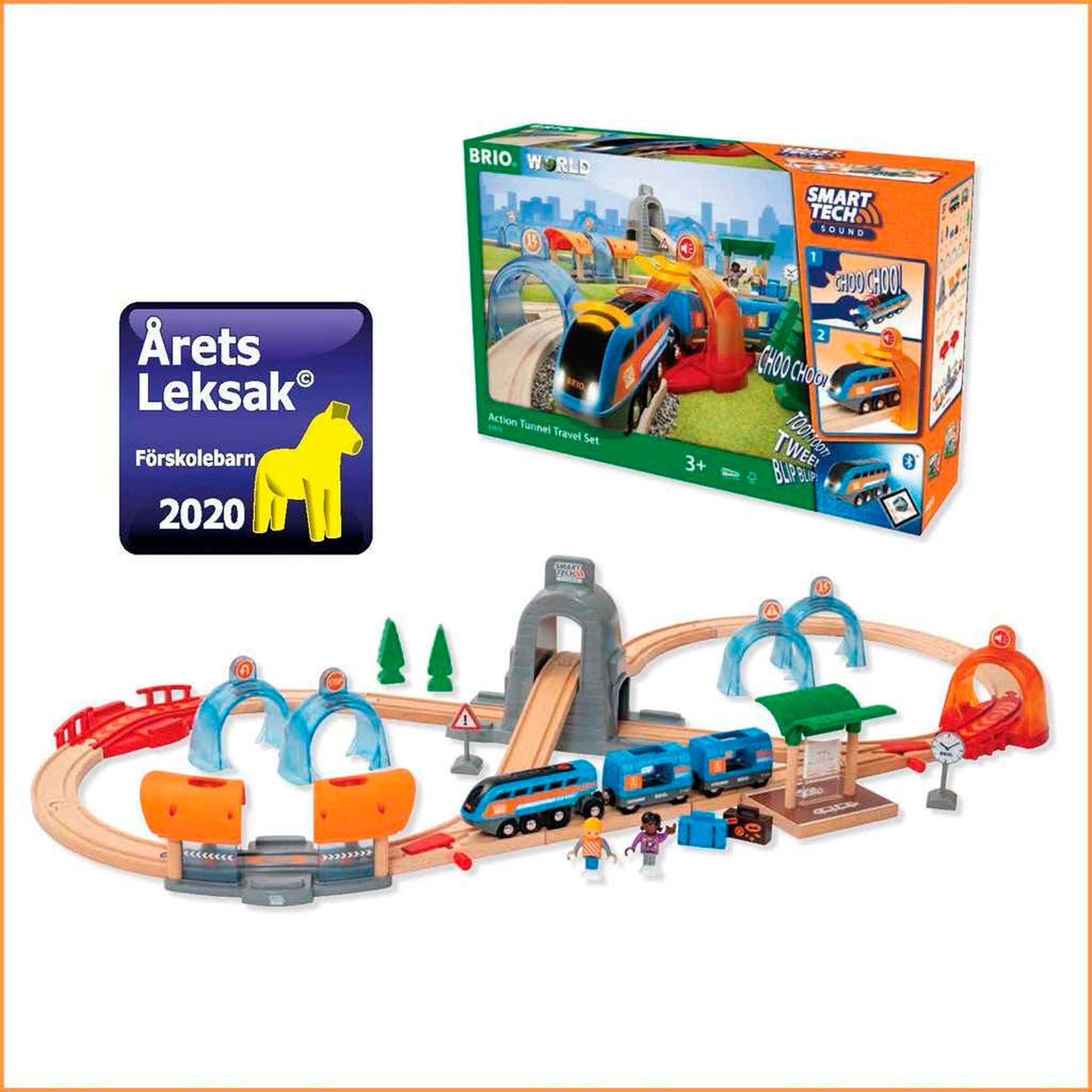 BRIO Action Tunnel Reisezug Set