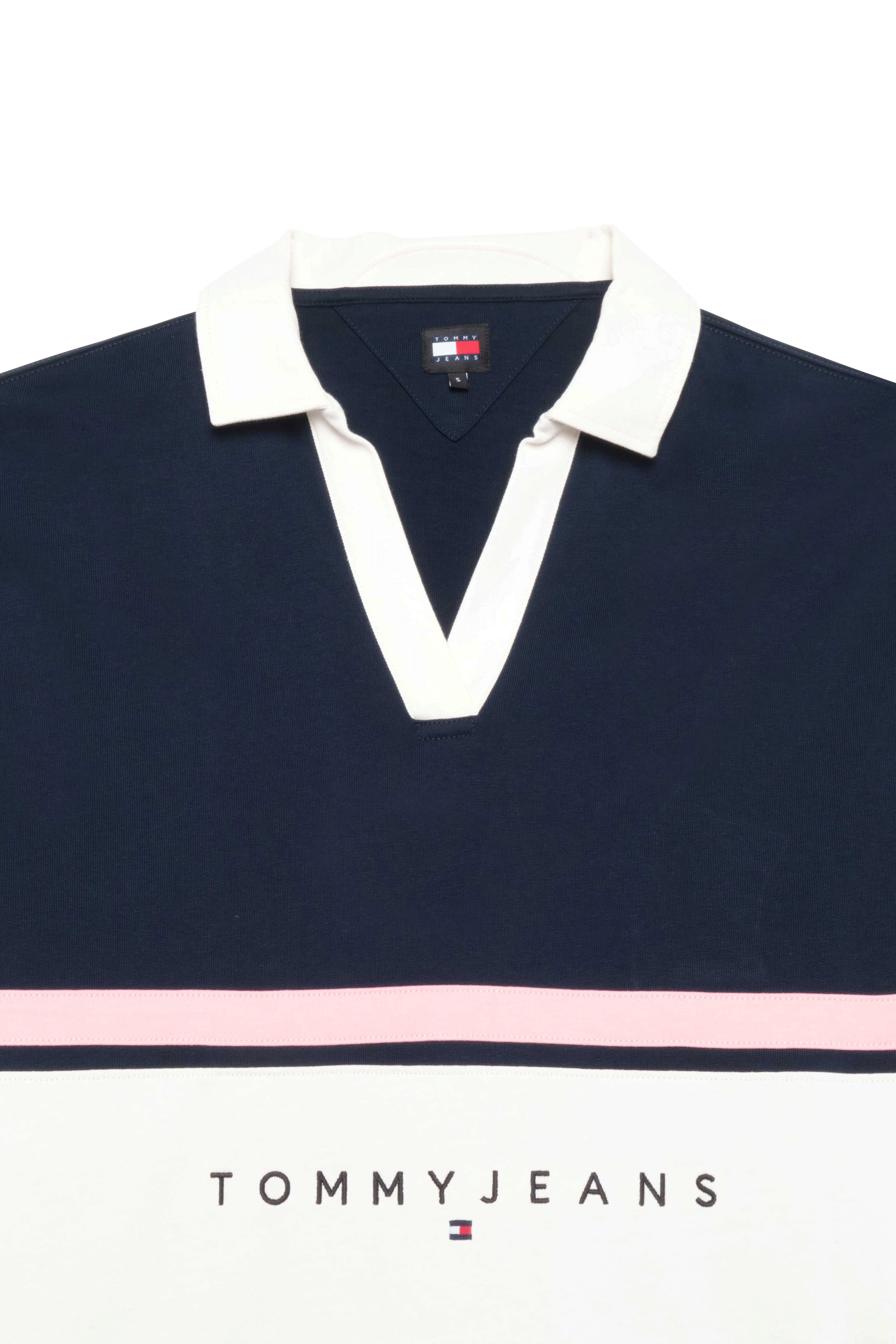 TOMMY JEANS Sweatshirt TJW COLORBLOCK RUGBY Bleu
