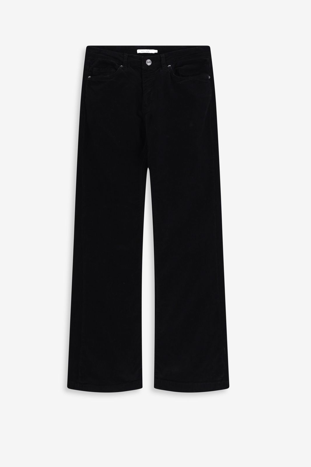 Zwarte bootcut broek met ribcord