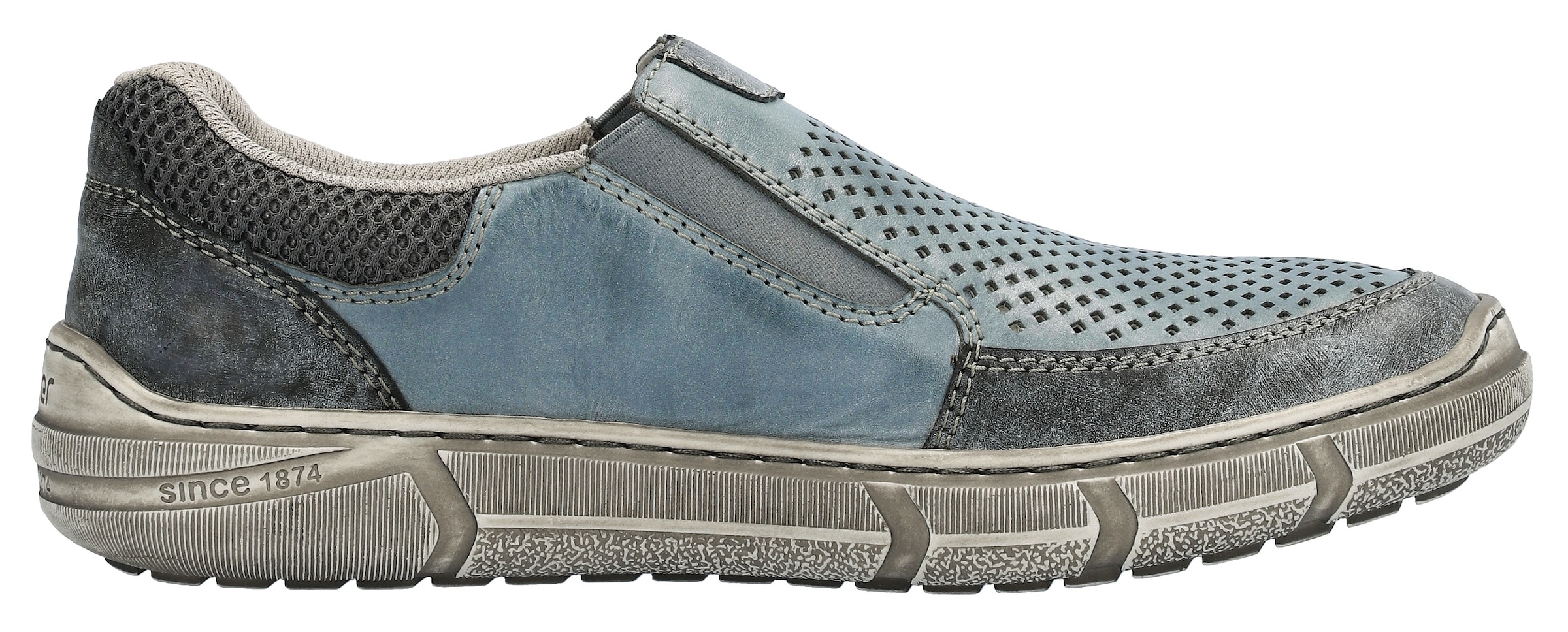 Rieker Slipper  , Halbschuh, Freizeitschuh mit seitlichem Gummizug für guten Sitz