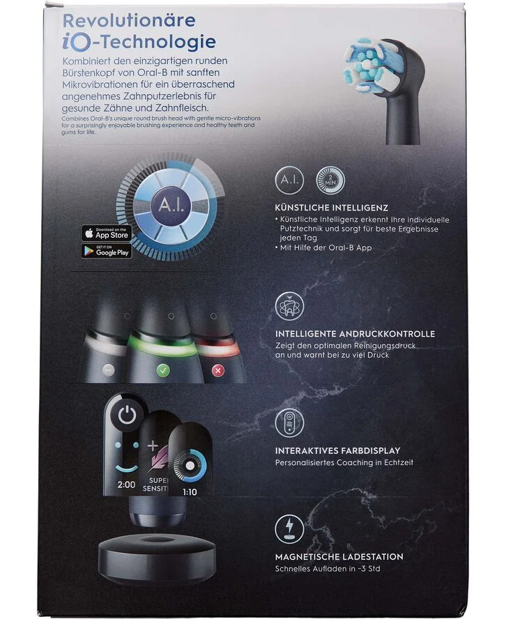 Braun Oral-B iO Series 8 Black Onyx Limited Edition Sort