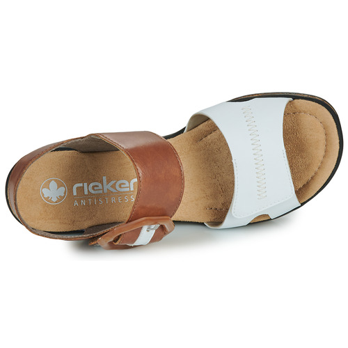 Rieker -  - Blanc / Marron