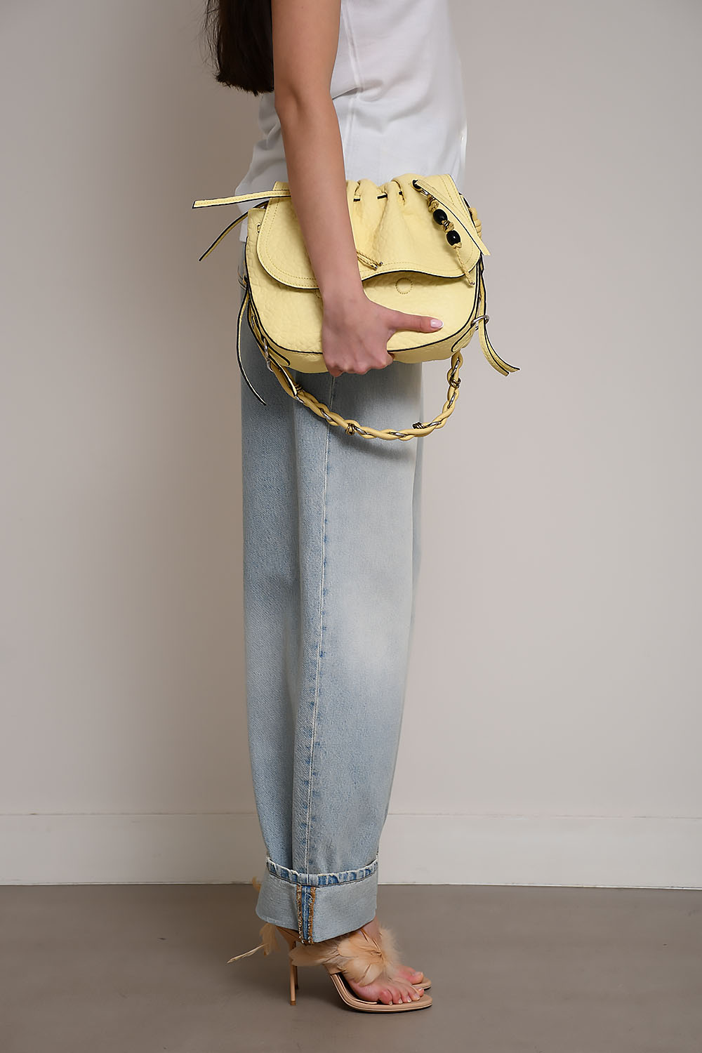 Khris barrel leg denim jeans