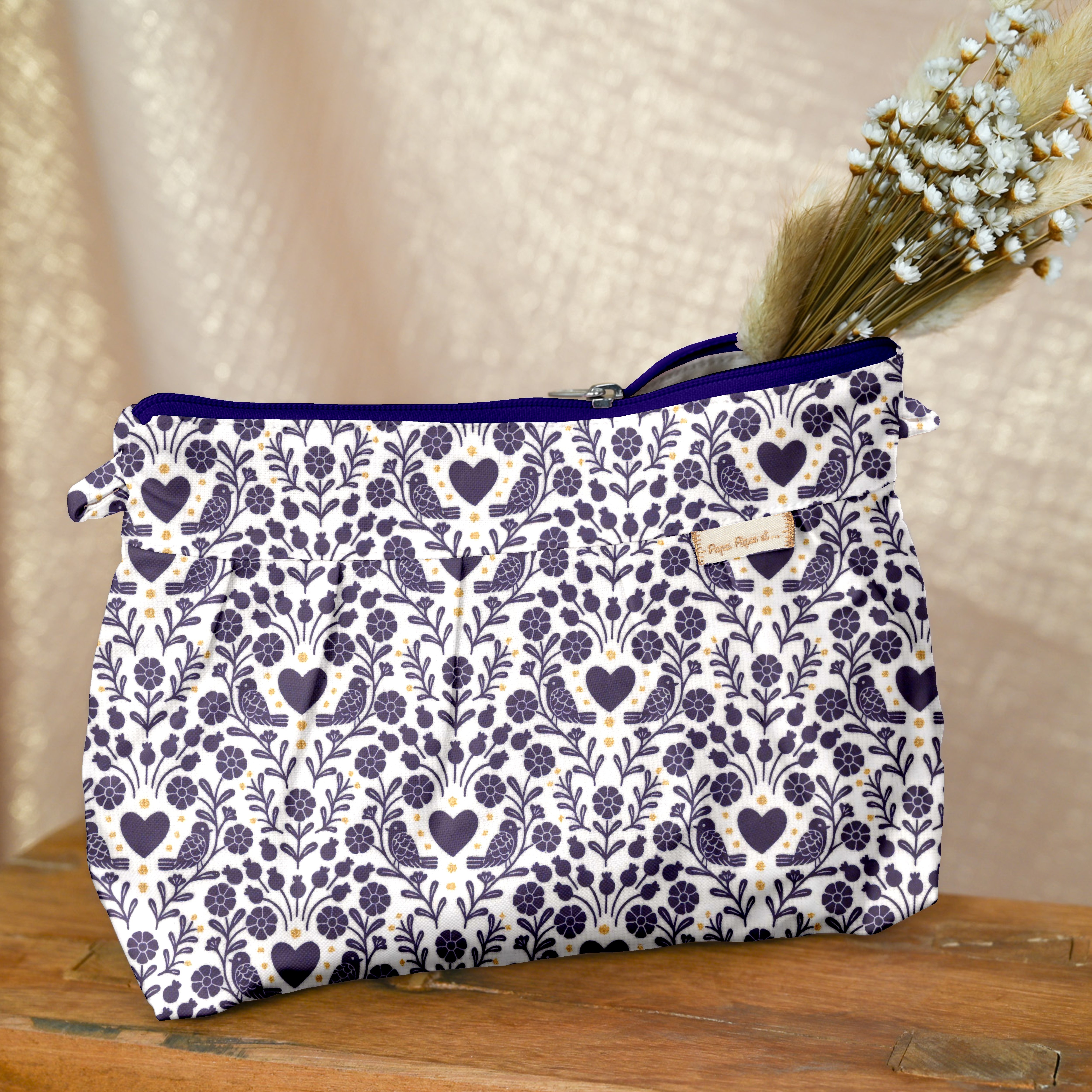 Pochette Plissée Scandinavia Bleu
