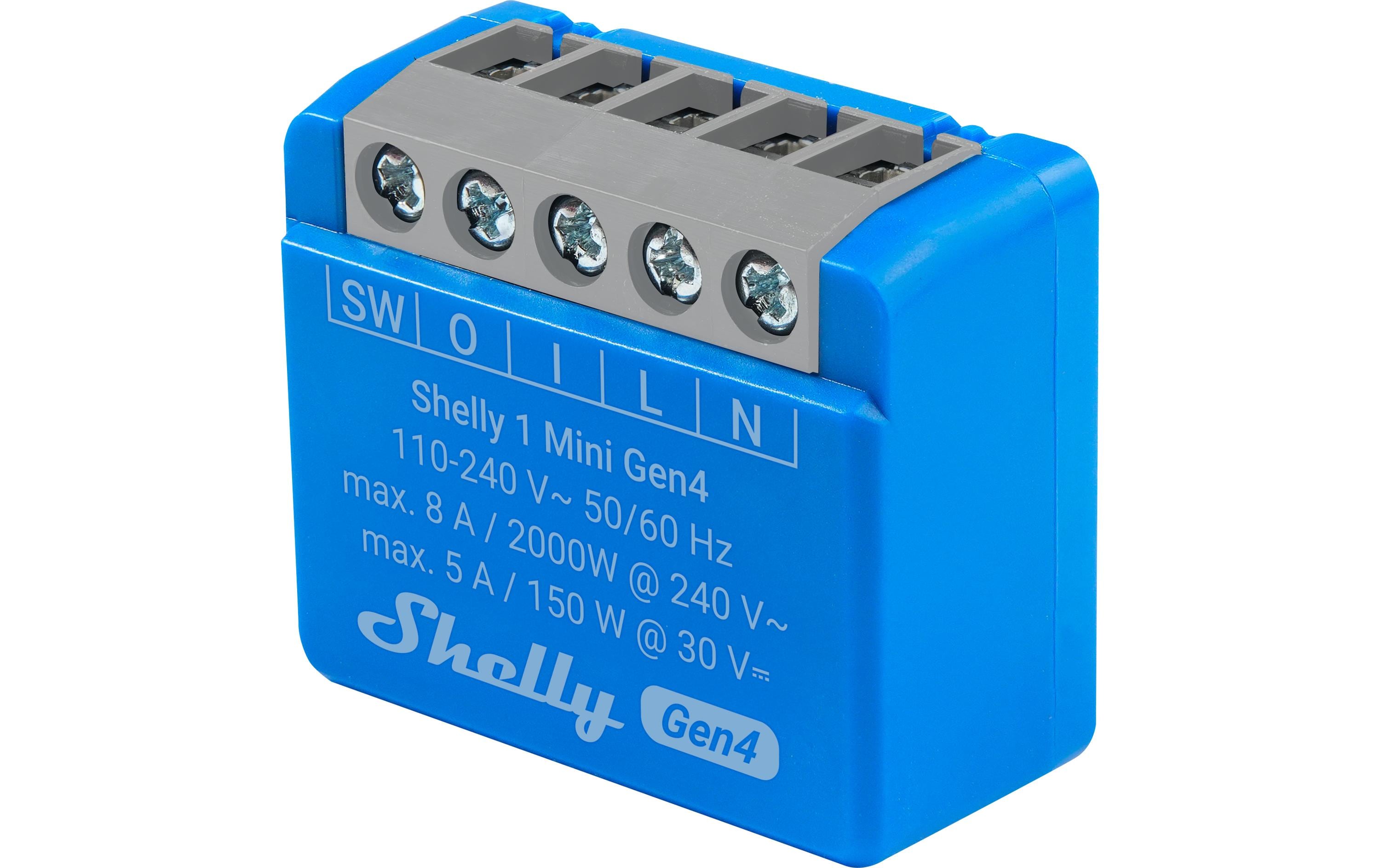 WLAN-Schaltaktor 1 Mini Gen4 WiFi-Switch Blau, 8 AWi-Fi-gesteuerter, intelligenter Schalter