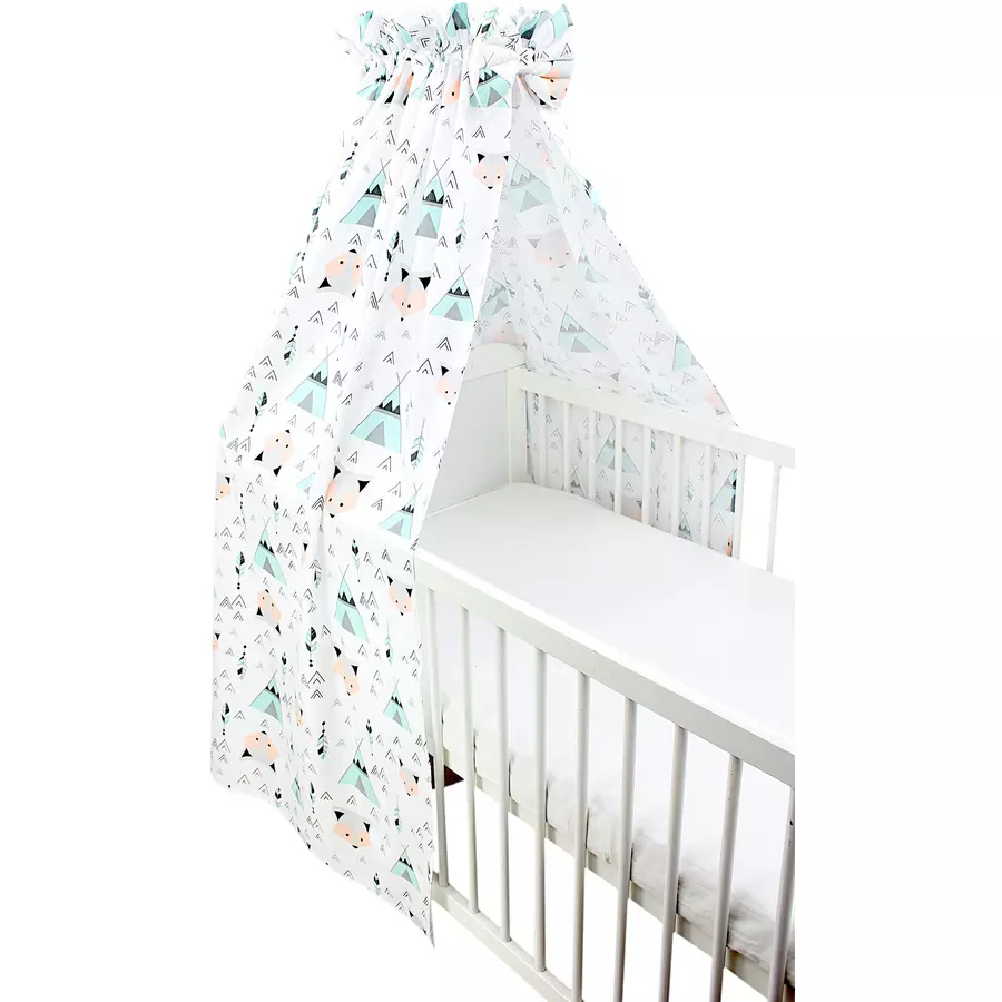 TupTam Babybett Himmel mit Schleifchen mint